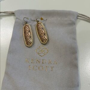 Kendra Scott Gold and Rose Gold Earrings